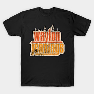Waylon Jennings Art Logo T-Shirt